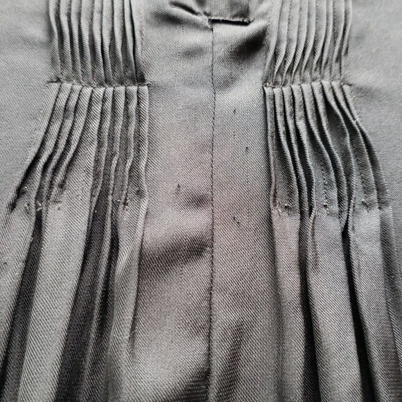 Ann Demeulemeester Black 100% Silk Chic Edgy Luxury DesignerTunic Top Size Large - Picture 3 of 6